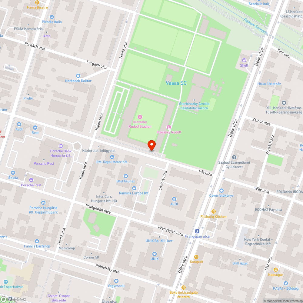 Bálványfa csemeték - 30 m szakaszon bejelentés helye