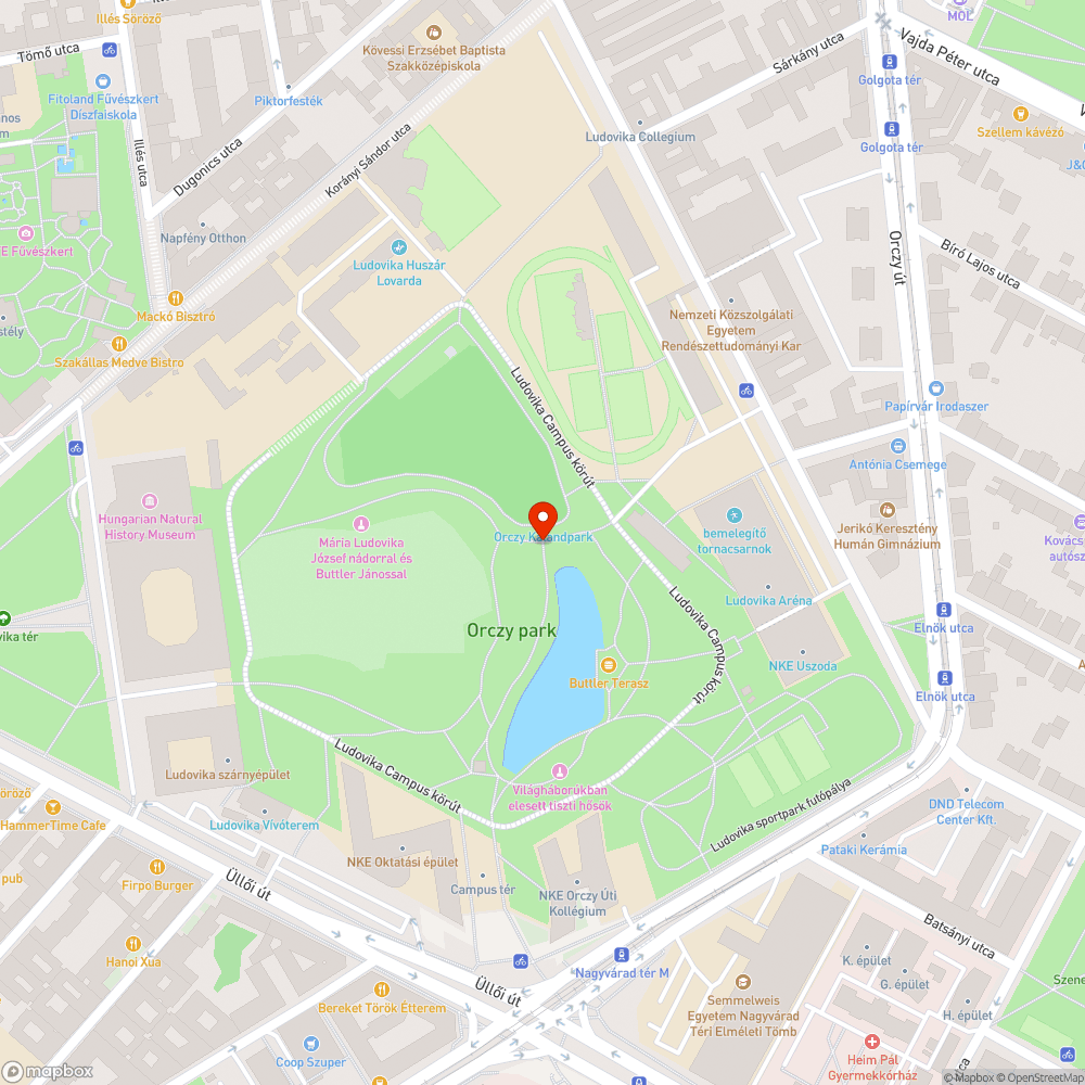 A pad eltört bejelentés helye