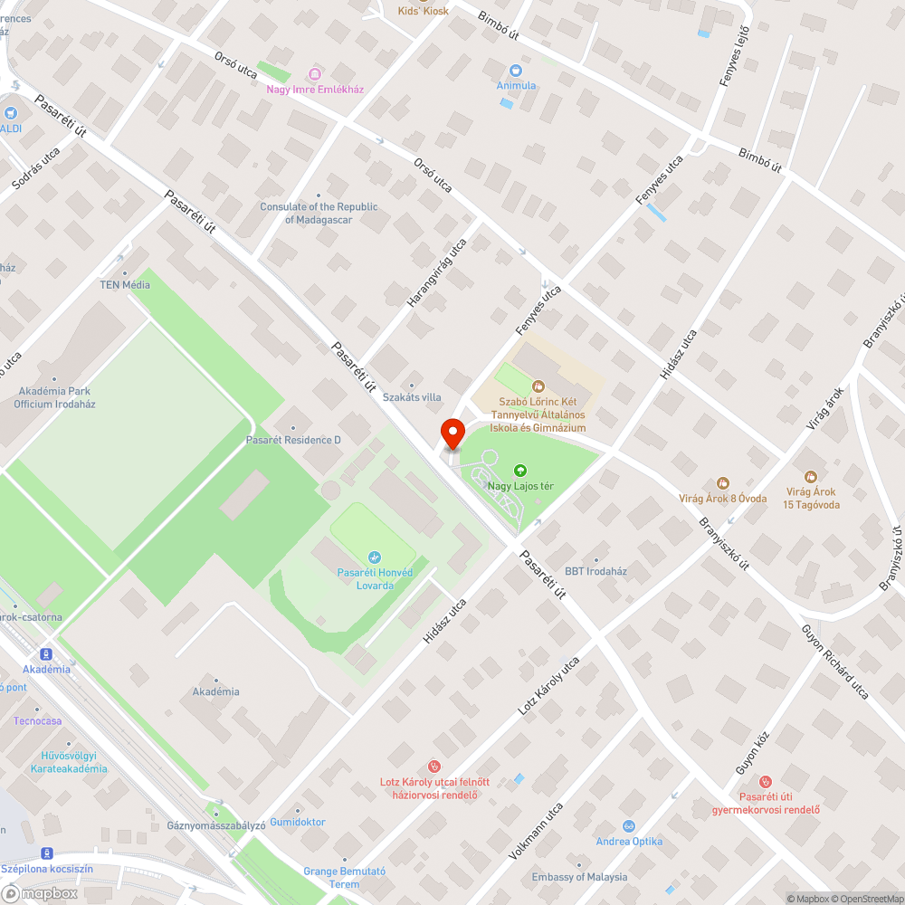 Kérem, rakják vissza a kavicsokat az útról a járdára bejelentés helye