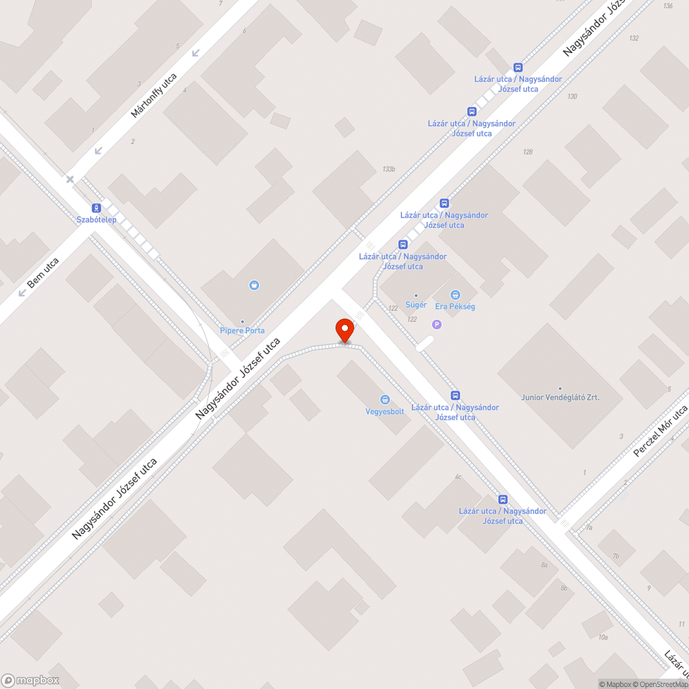 Megbarnult utcatábla bejelentés helye