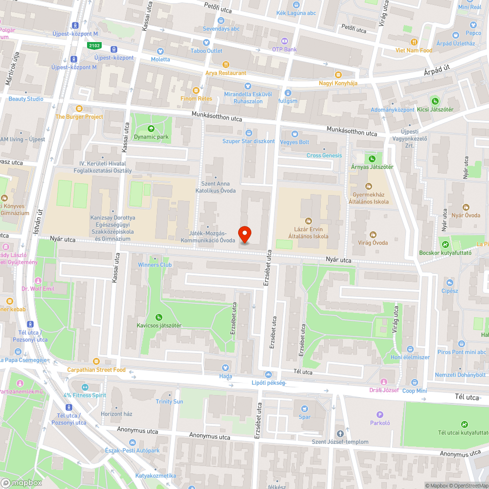 Nincs közvilágitás bejelentés helye