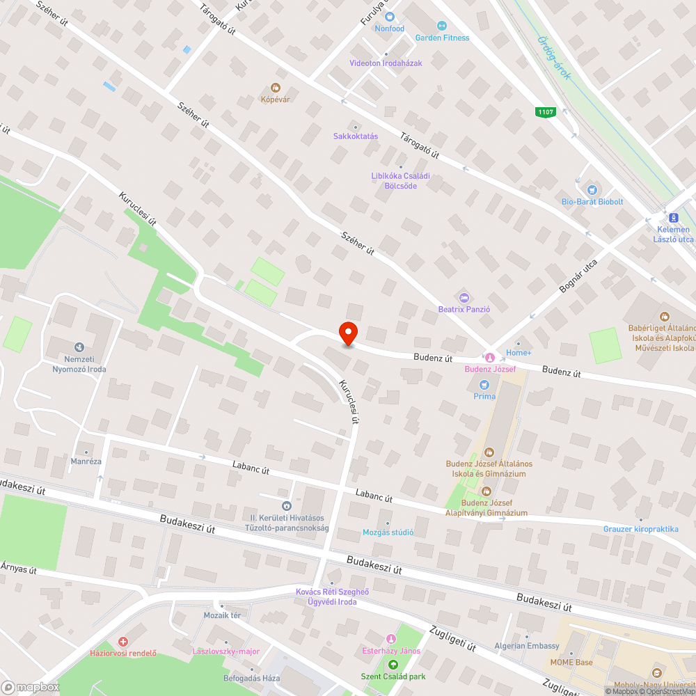 Járdán tárolt roncsautó bejelentés helye