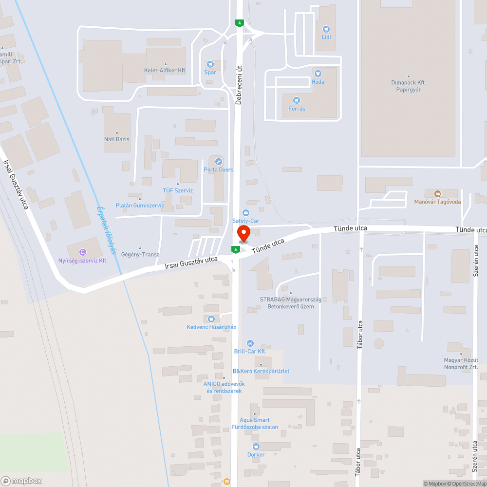 Nehezen észrevehető táblák bejelentés helye