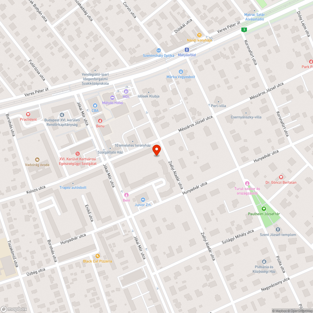 Homokos járda bejelentés helye