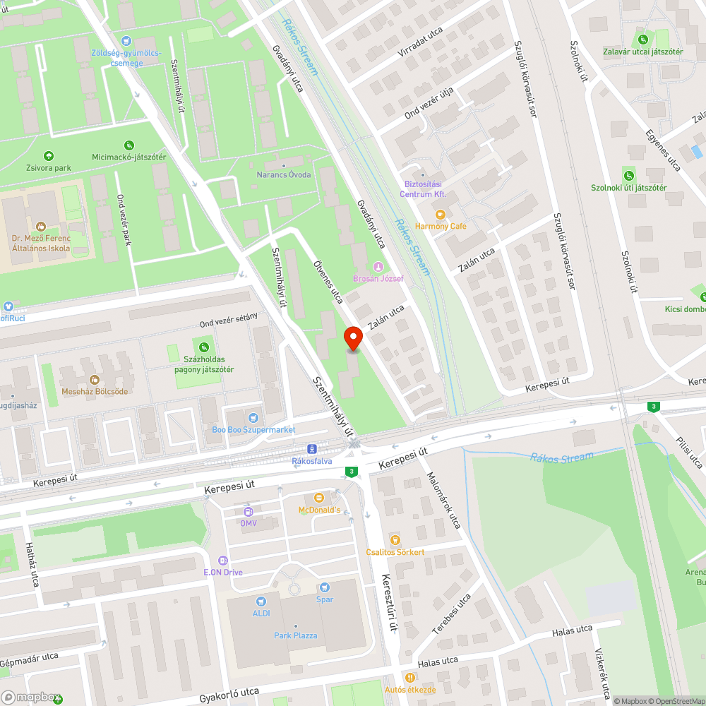 Veszélyes jarda bejelentés helye