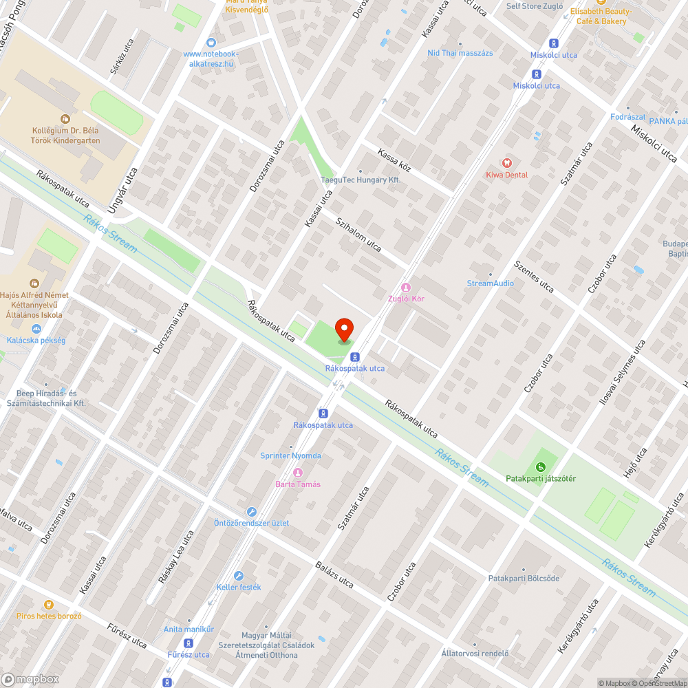 Pécsi Eszter park kőtömbjei bejelentés helye