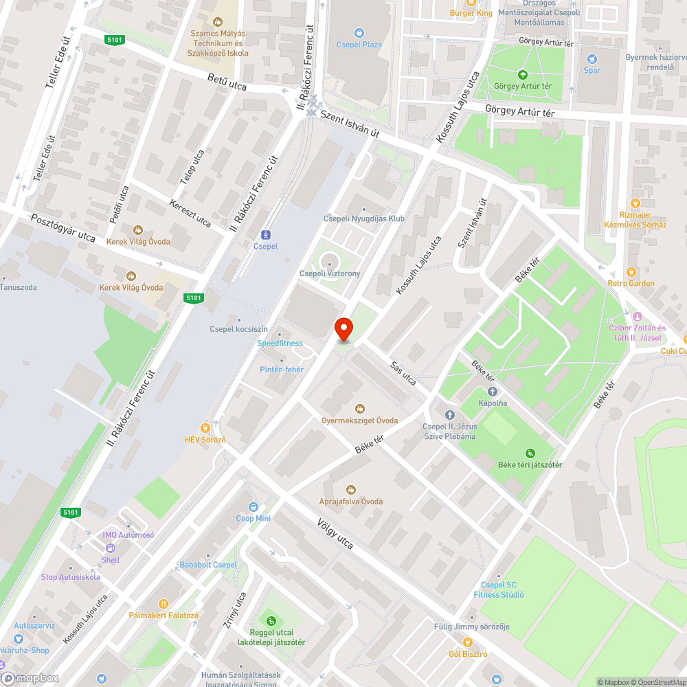 Megrongált telefonfülke bejelentés helye