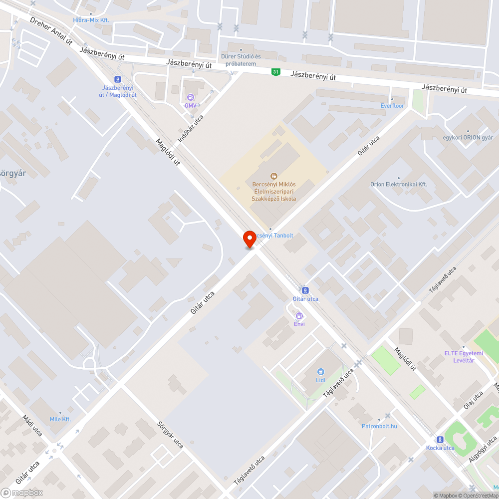 Tönkrement bejelentés helye