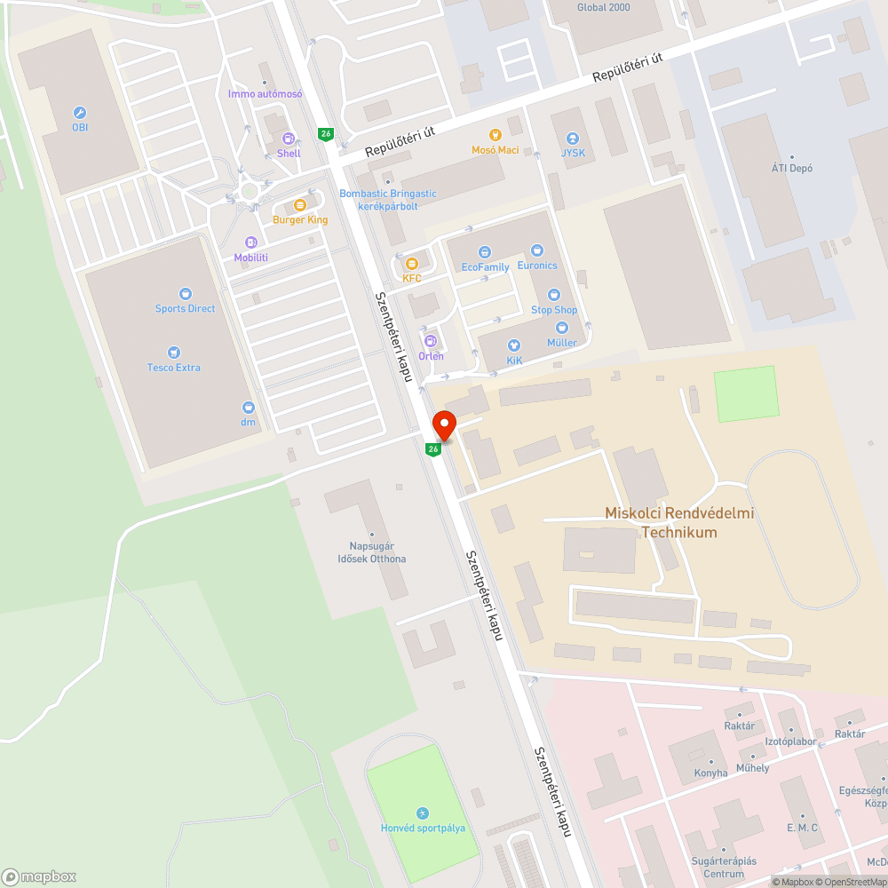 Autóbuszok előnyben részesítése bejelentés helye