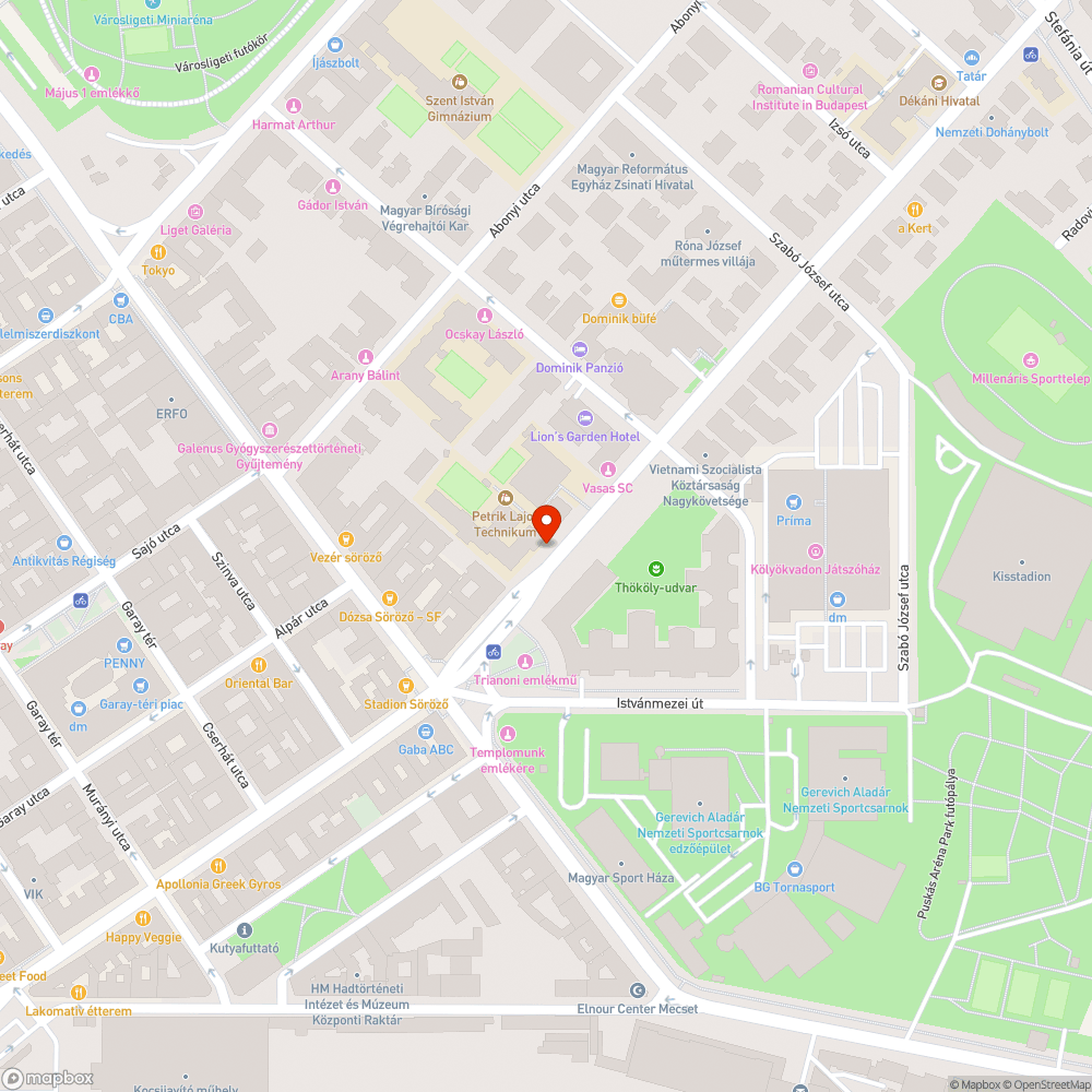 Felhullámosodott járda bejelentés helye