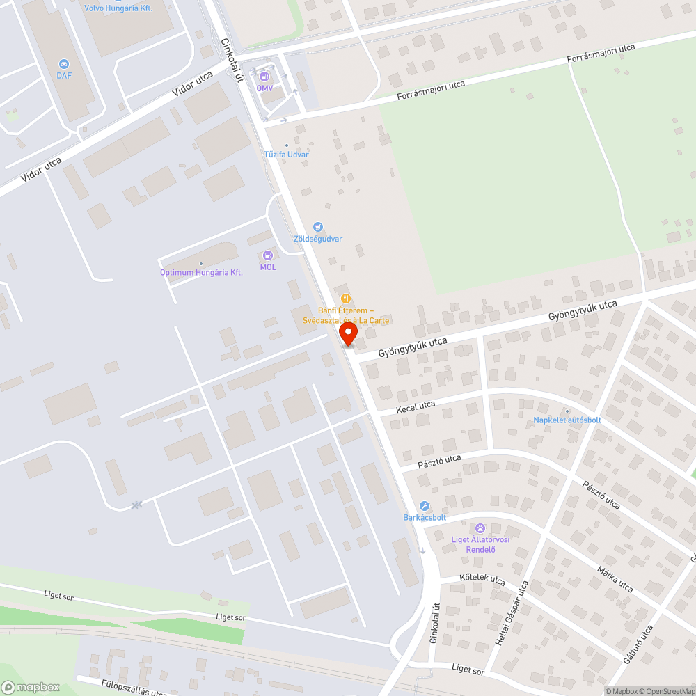 Kátyúkompozíció bejelentés helye