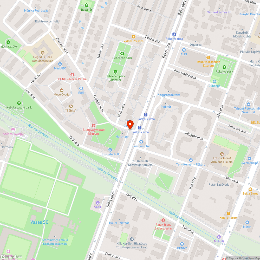 Letörött faág bejelentés helye