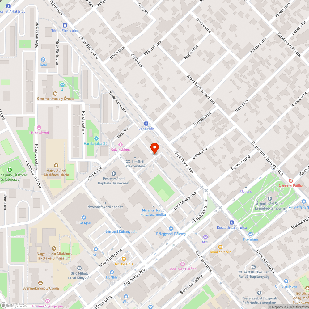 Elszabadult DM bevásárlókocsi bejelentés helye