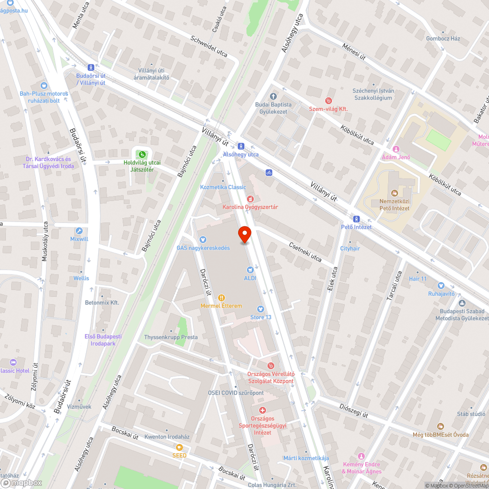 Balesetveszélyes járda bejelentés helye