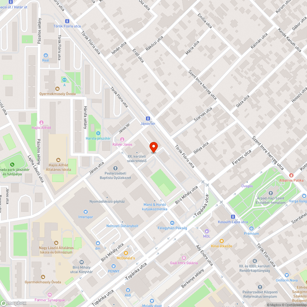 Kátyú egy kereszteződésben bejelentés helye