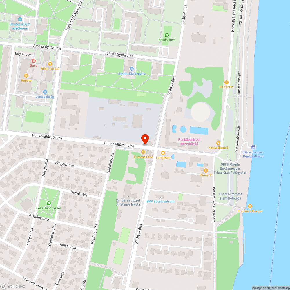 Kiégett lámpa bejelentés helye