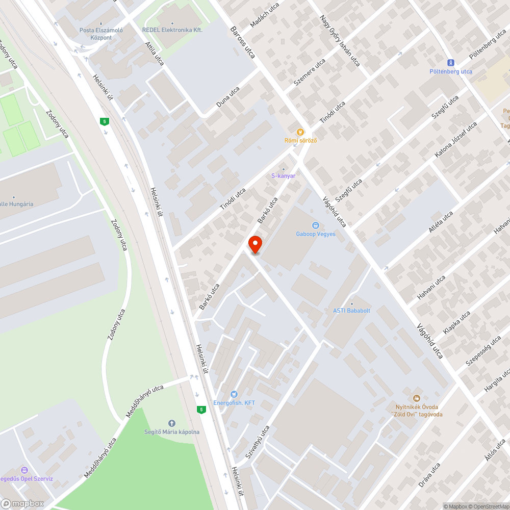 Rendszám nélküli Suzuki bejelentés helye