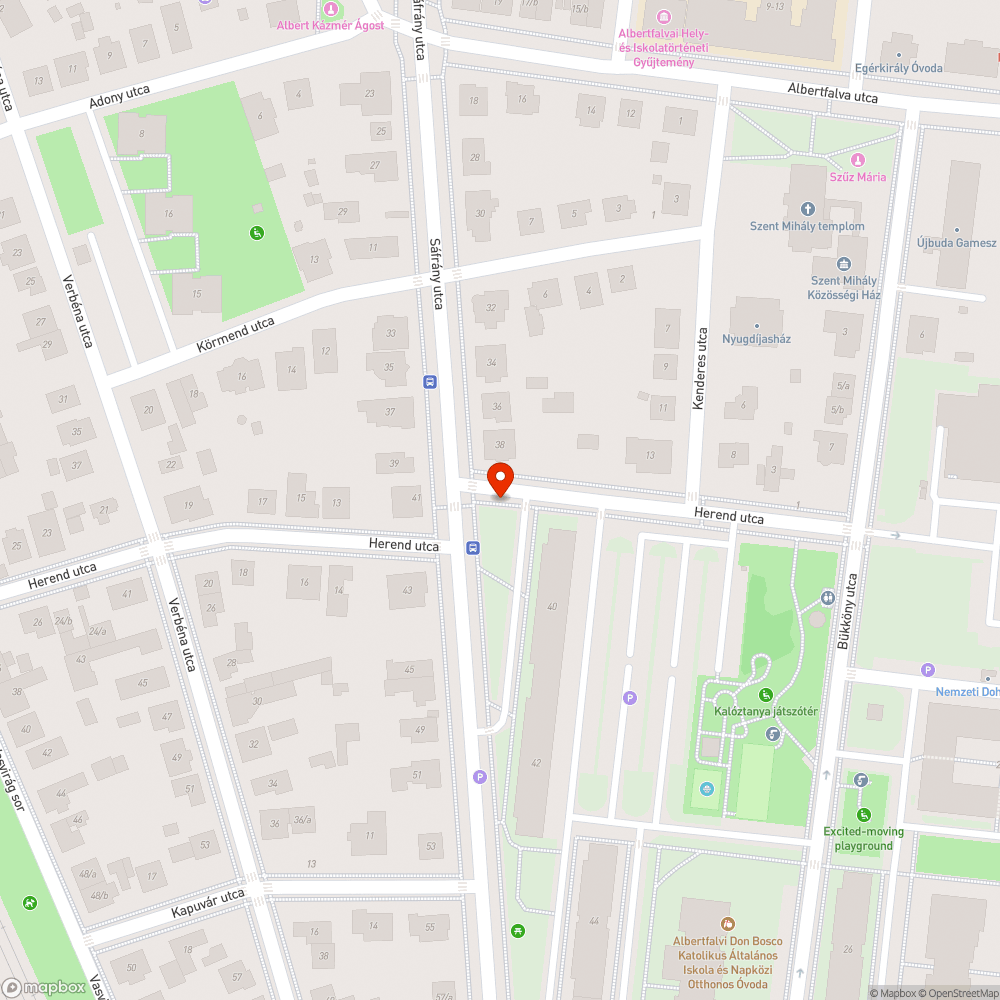 Graffiti bejelentés helye