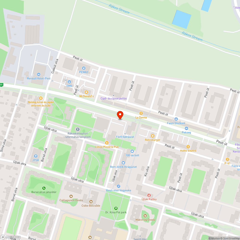 Szemét bejelentés helye