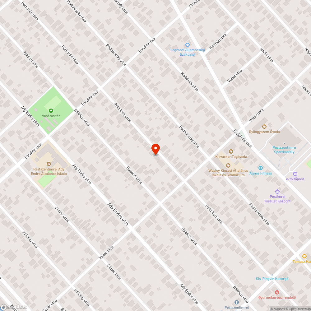 Nem működő közvilágítási lámpa bejelentés helye