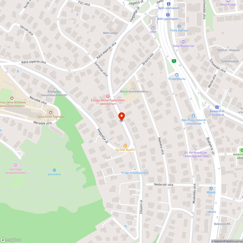 Koszos tábla bejelentés helye