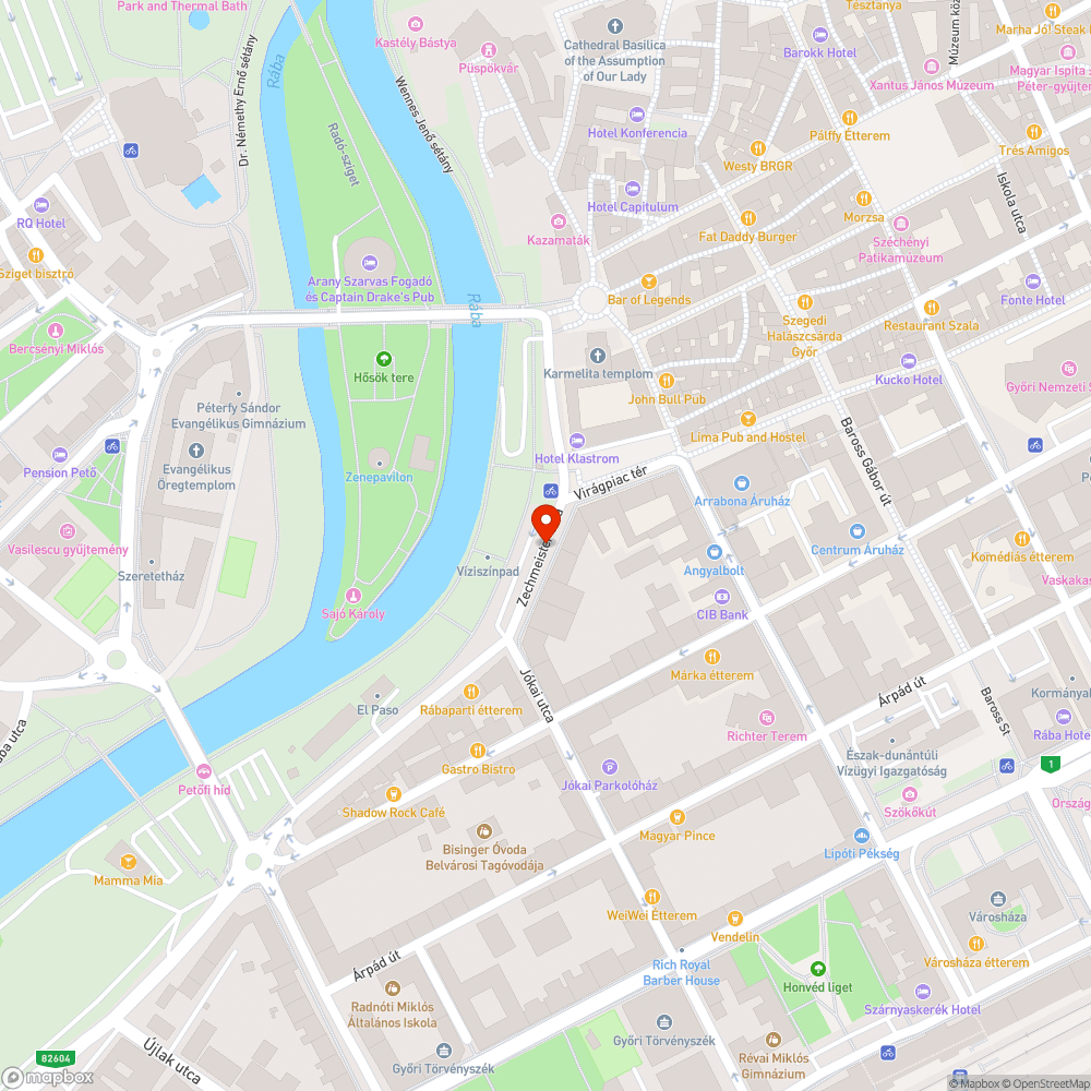 Összefirkált buszmegálló Győr, Zechmeister utca, Rába-part bejelentés helye