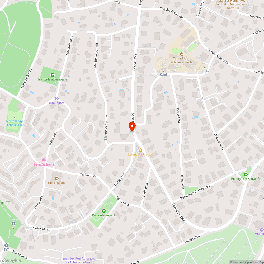 Kopott pad bejelentés helye