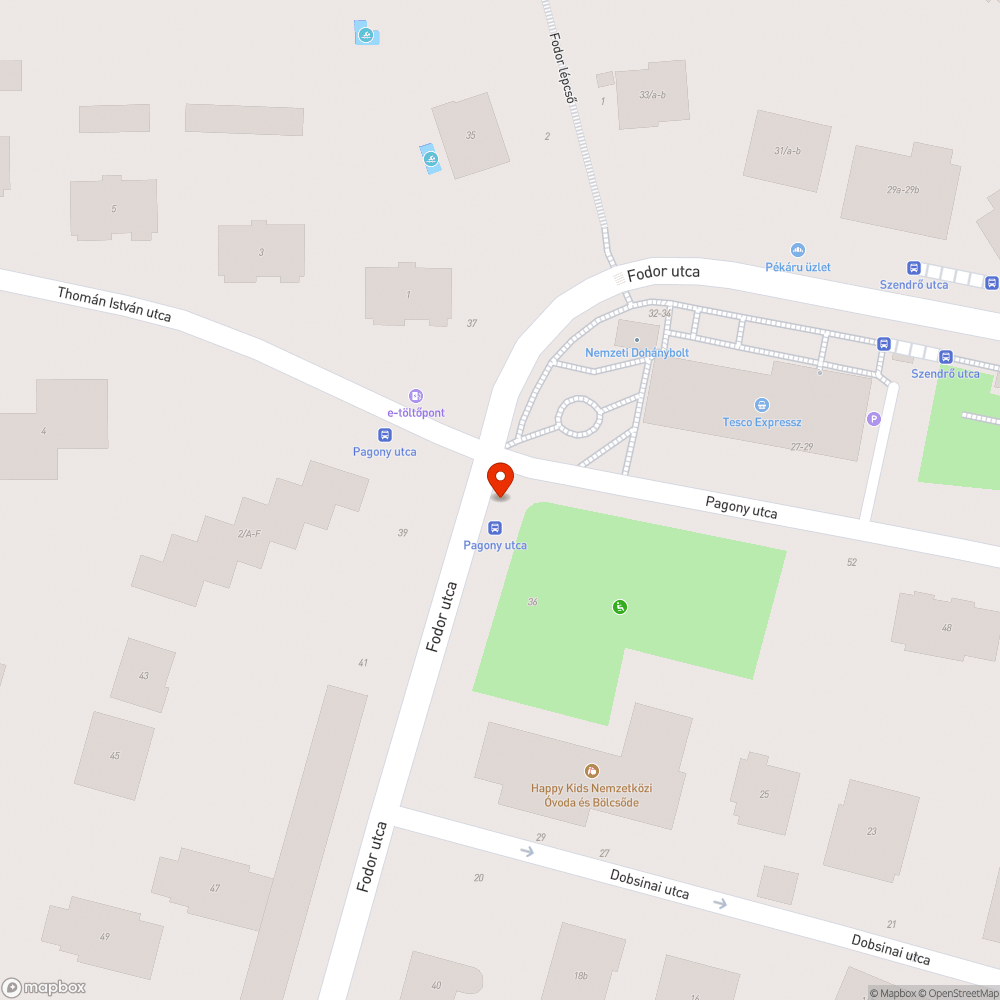 Lekopott pad bejelentés helye