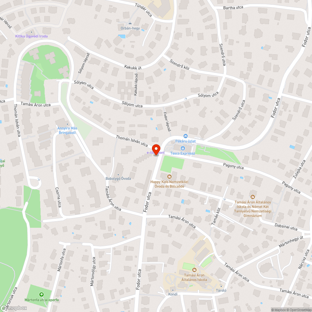 Üres közműoszlop bejelentés helye