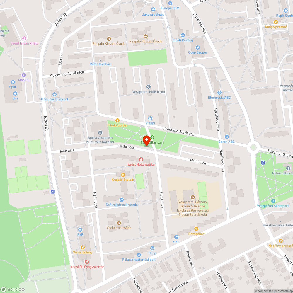 Elhagyott jármű bejelentés helye