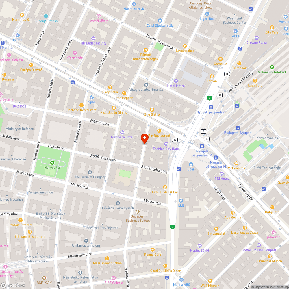 Balesetveszélyes rács bejelentés helye