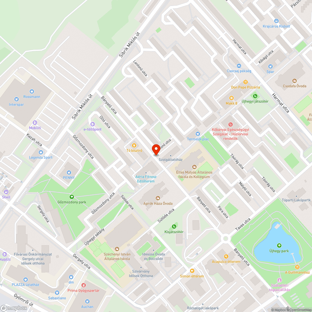 Tereprendezés bejelentés helye