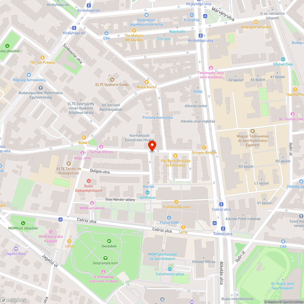 Földből kiálló vasak bejelentés helye