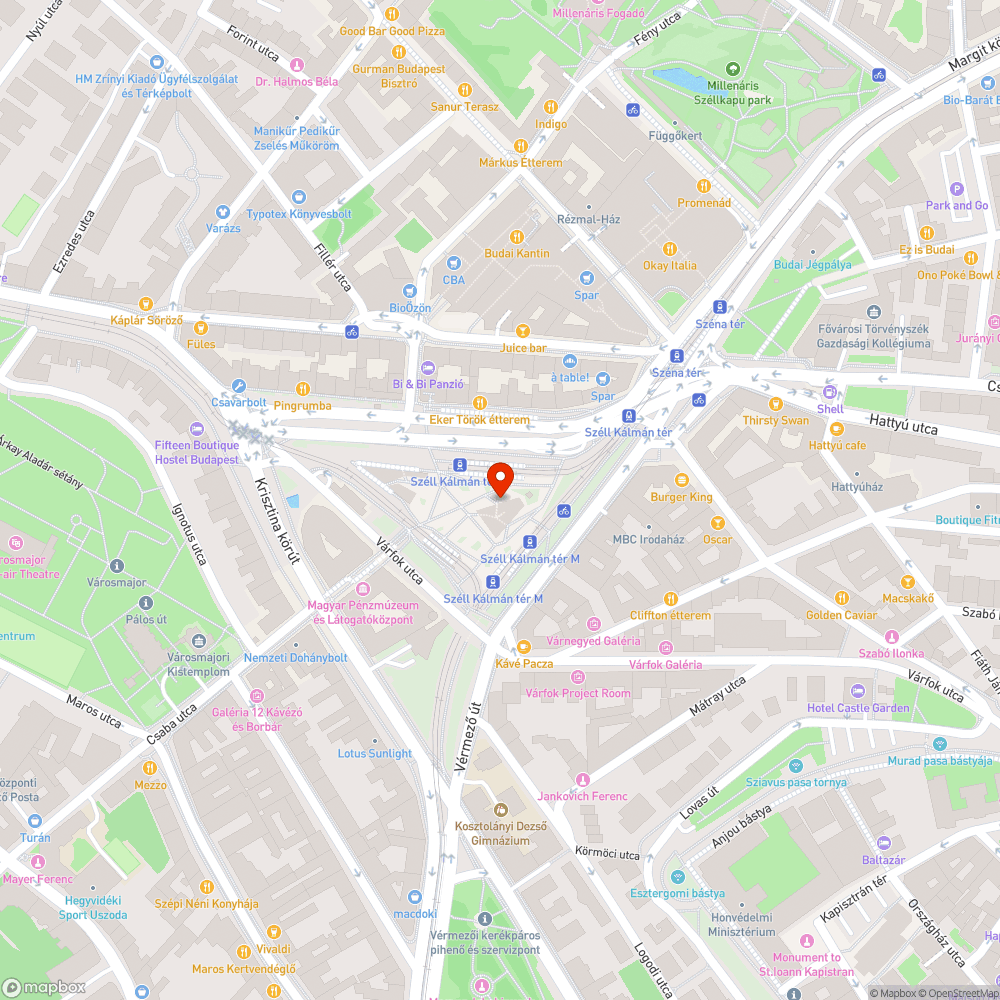 Széll Kálmán tér metró kijárat, rossz ajtó bejelentés helye