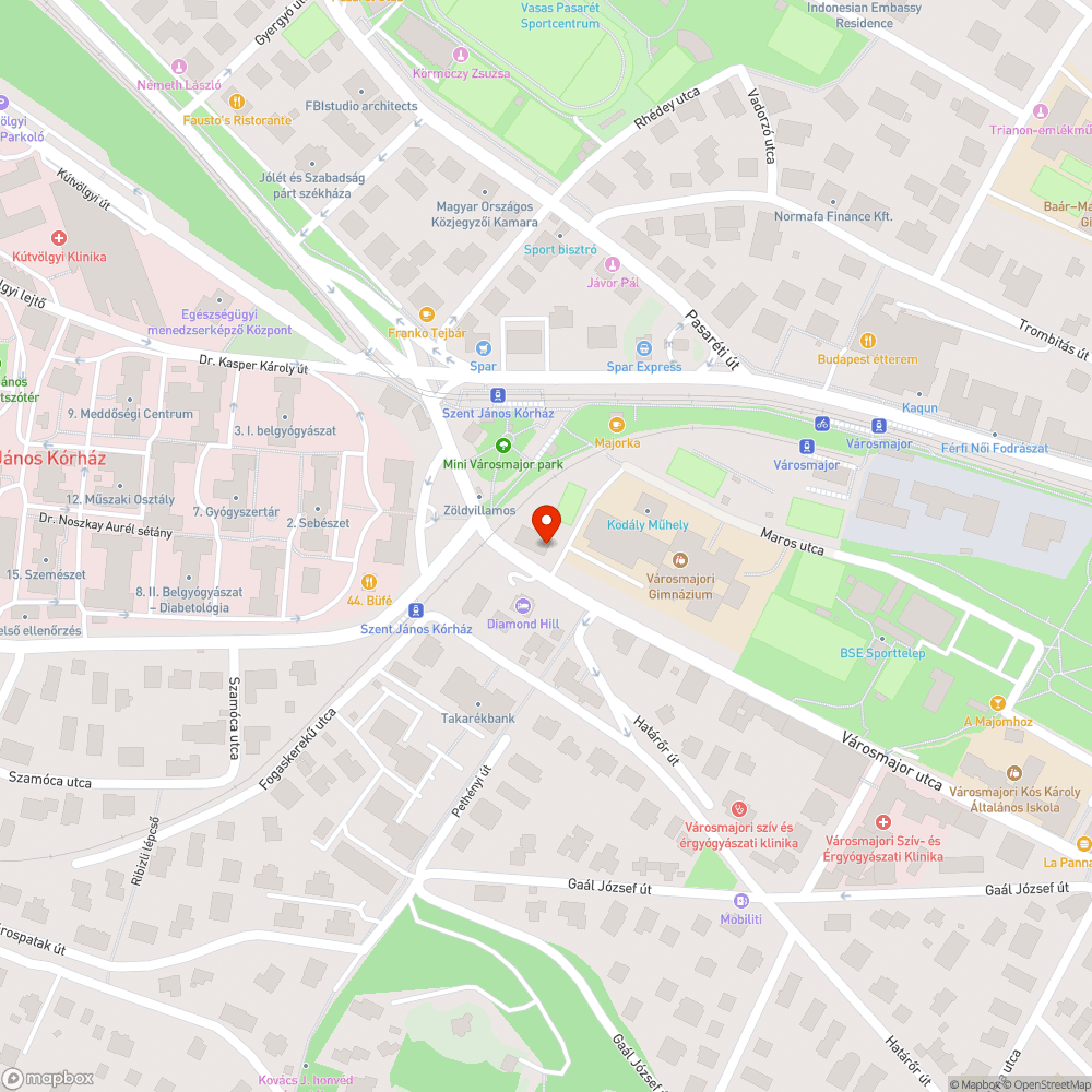 Eltűnő járda bejelentés helye