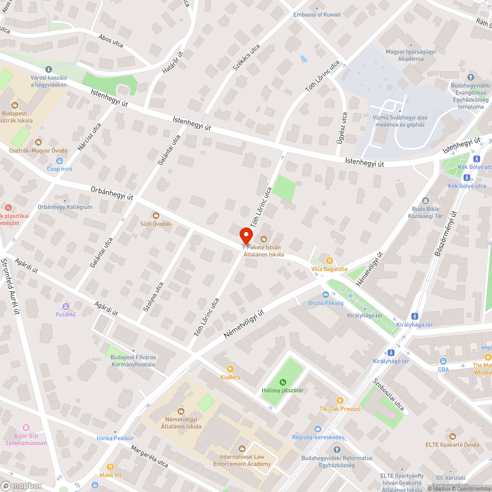 Hiányzó zebra bejelentés helye