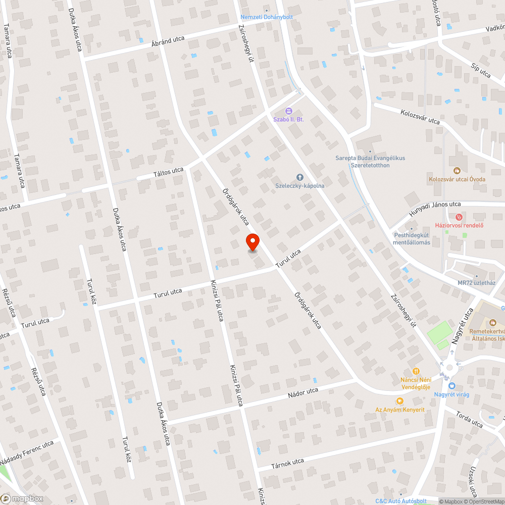 Beszakadt útburkolat bejelentés helye