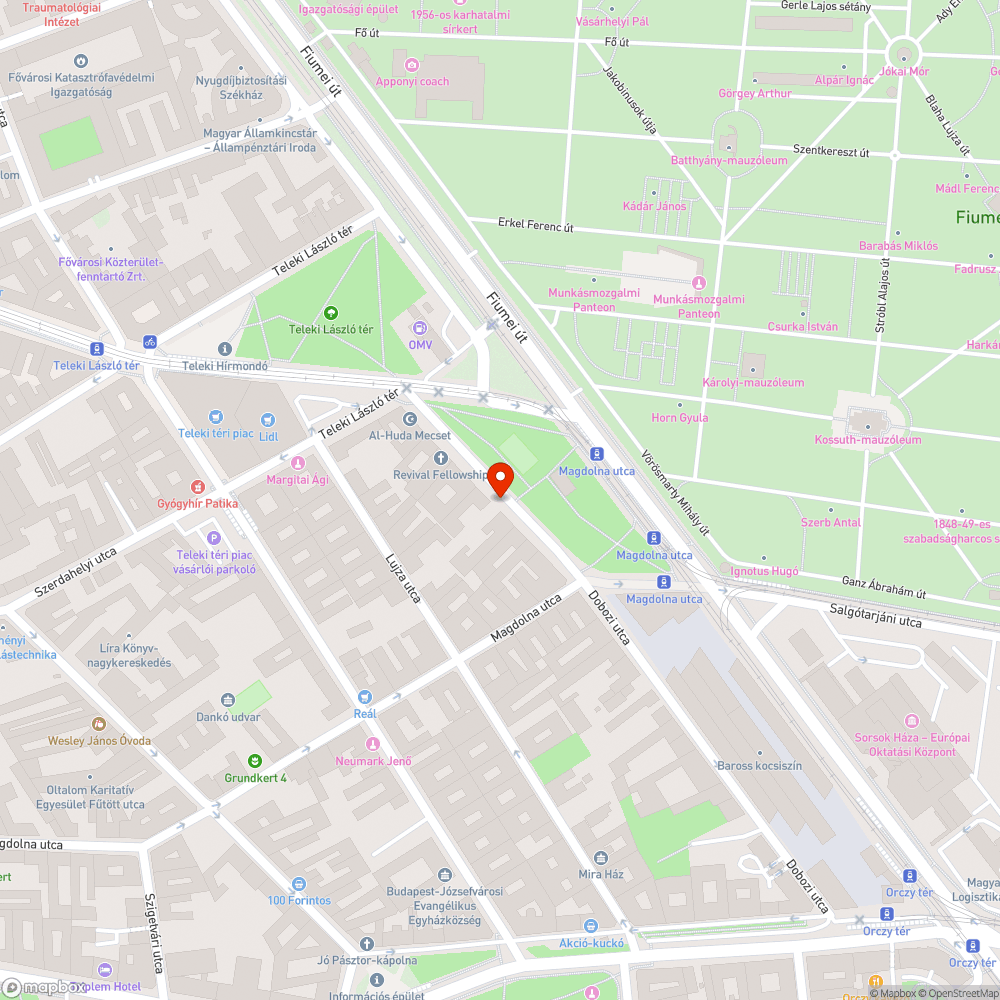 Beszakadt járda bejelentés helye