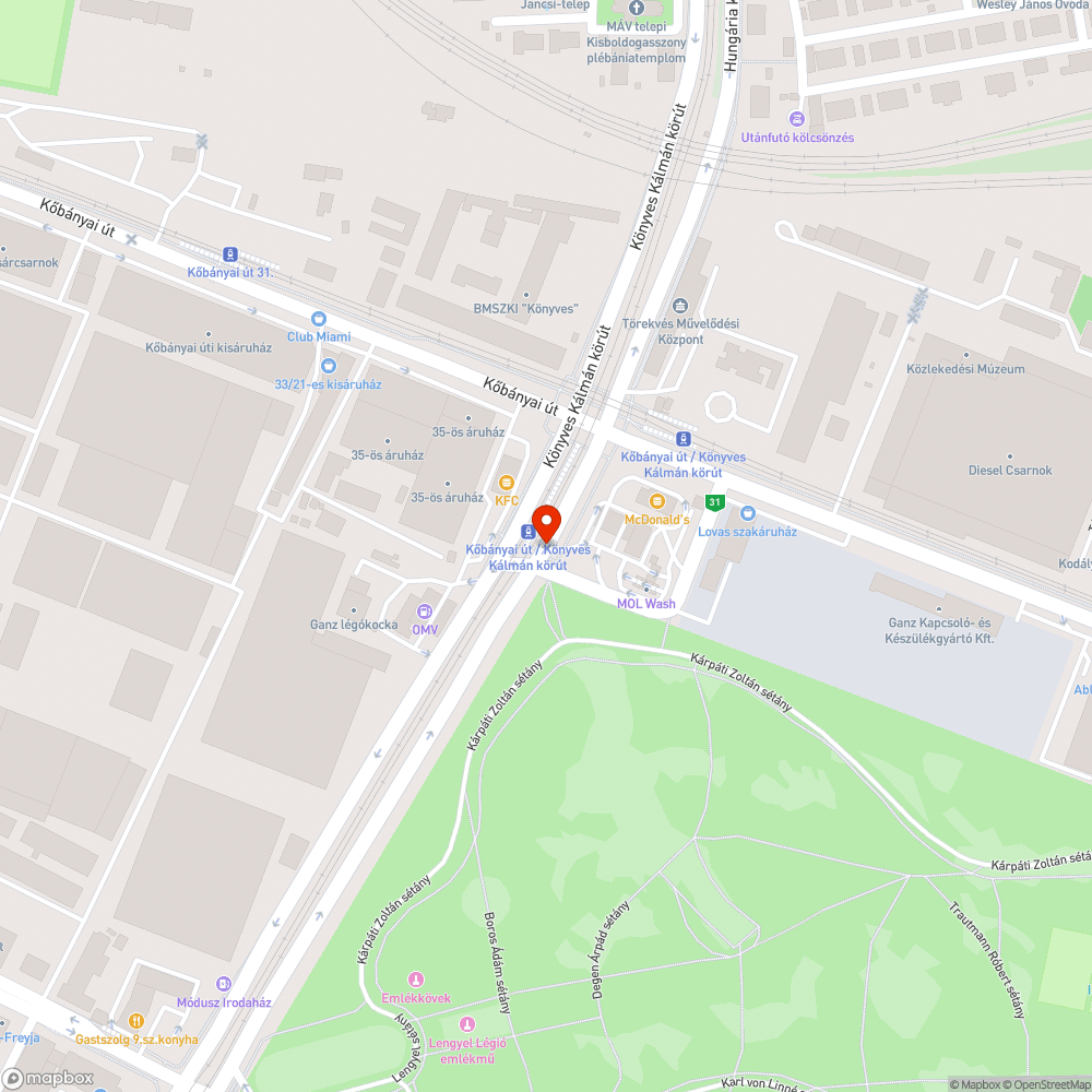 üveg a bringaúton bejelentés helye