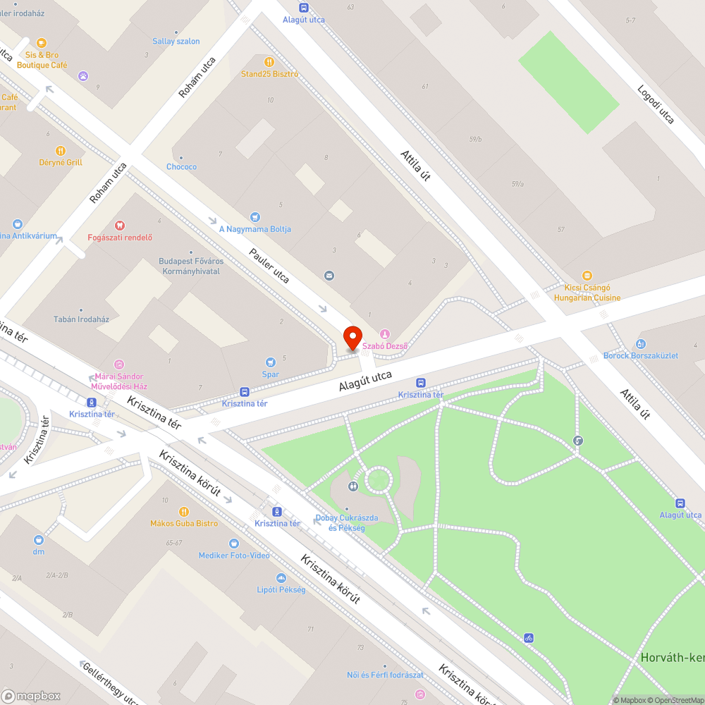 Beszakadt úttest bejelentés helye