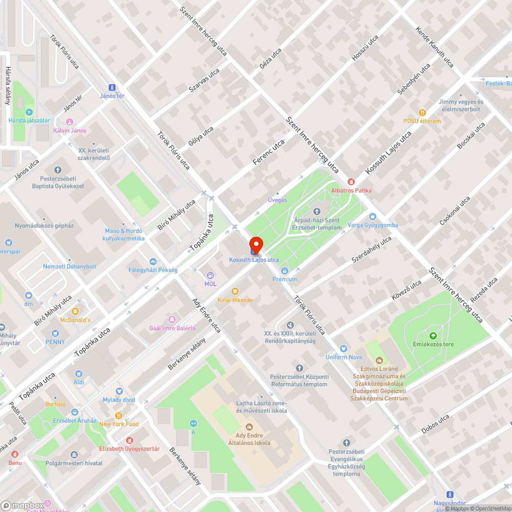 Eldugult víznyelő bejelentés helye