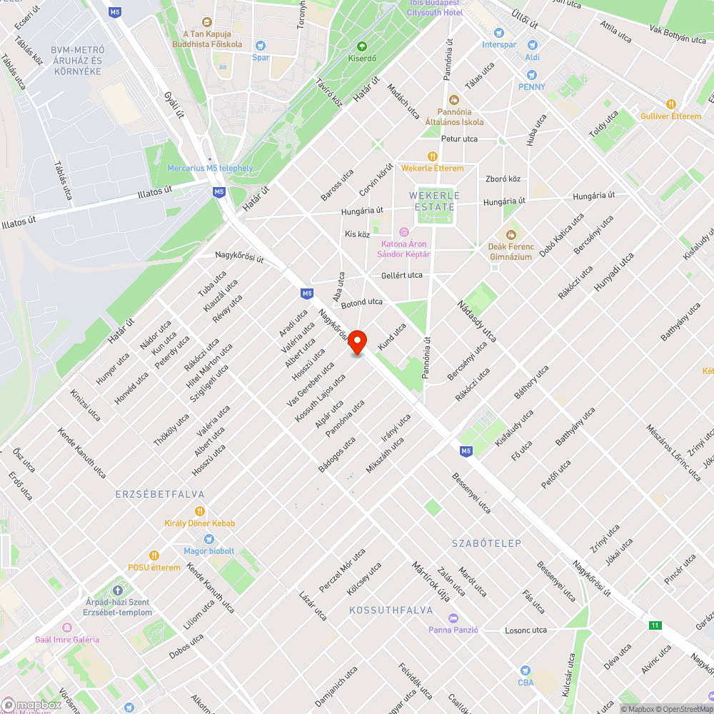 Bálványfák bejelentés helye