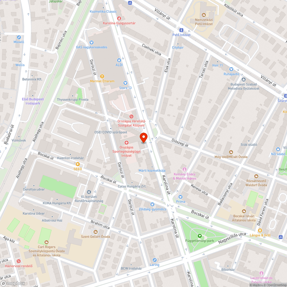 Üres fahely bejelentés helye