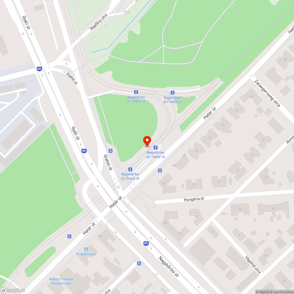 Kiégett lámpa bejelentés helye