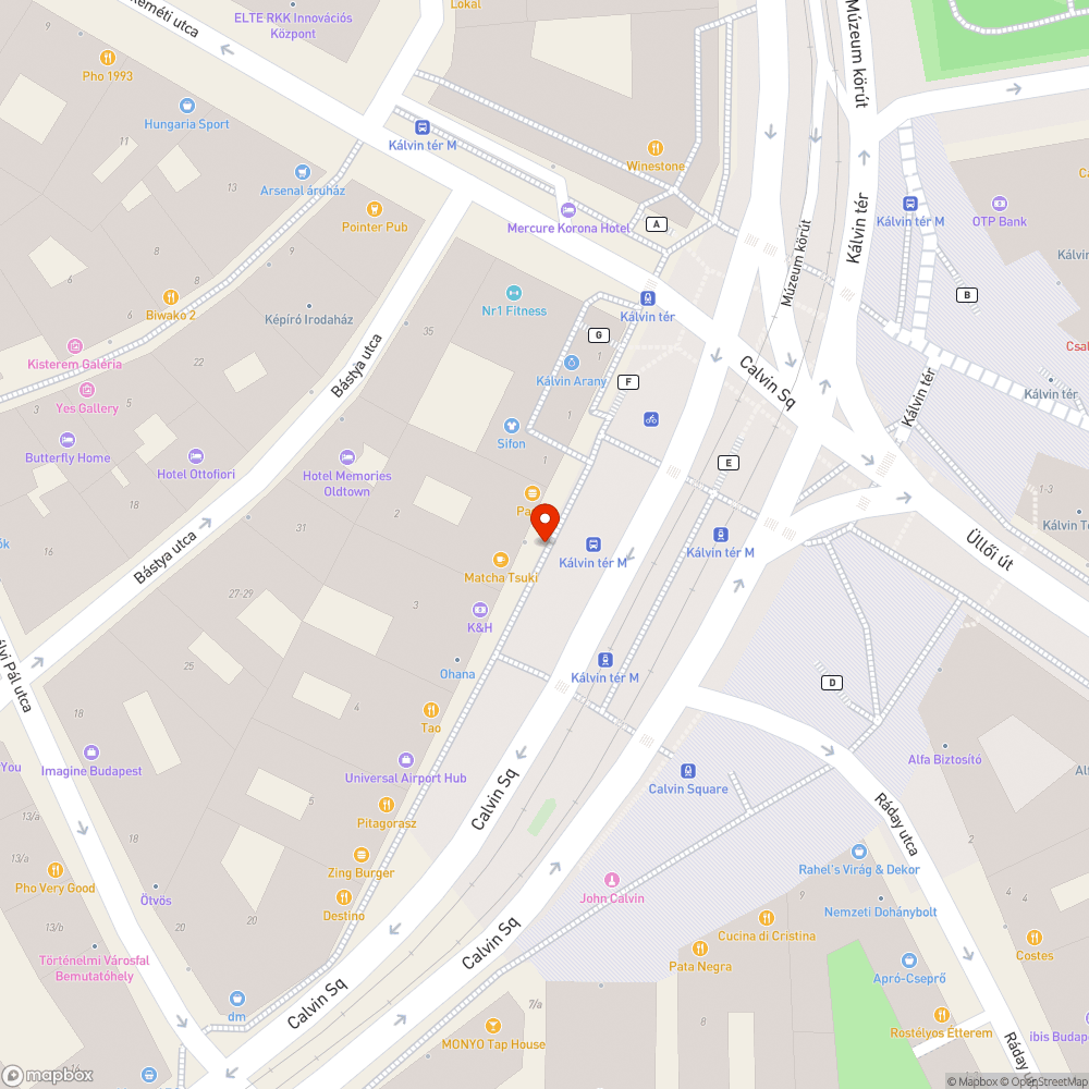 Kiszáradt fa bejelentés helye