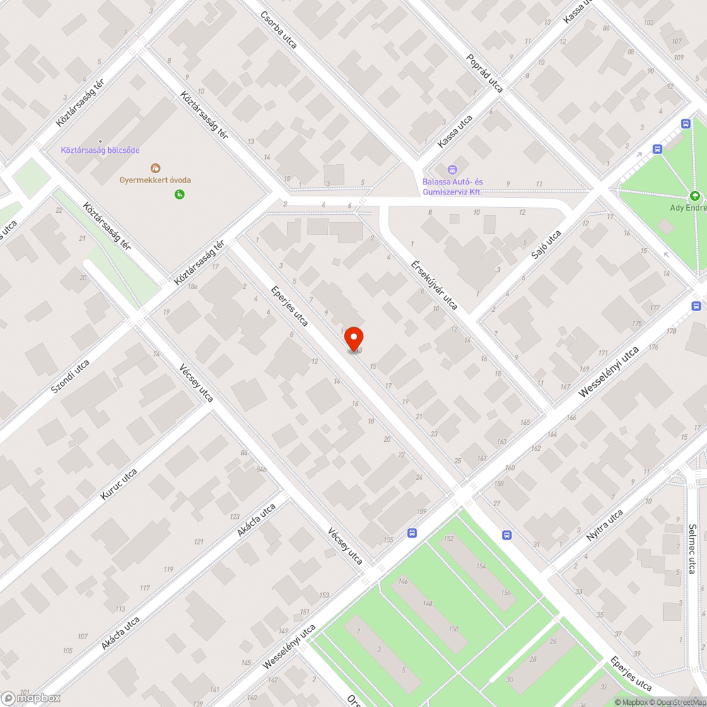 Fatörzs bejelentés helye