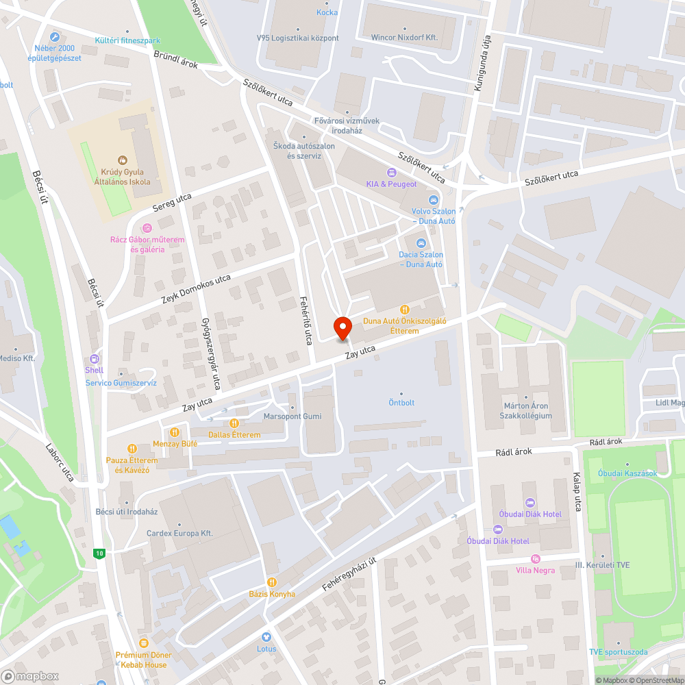 Otthagyott szemét bejelentés helye