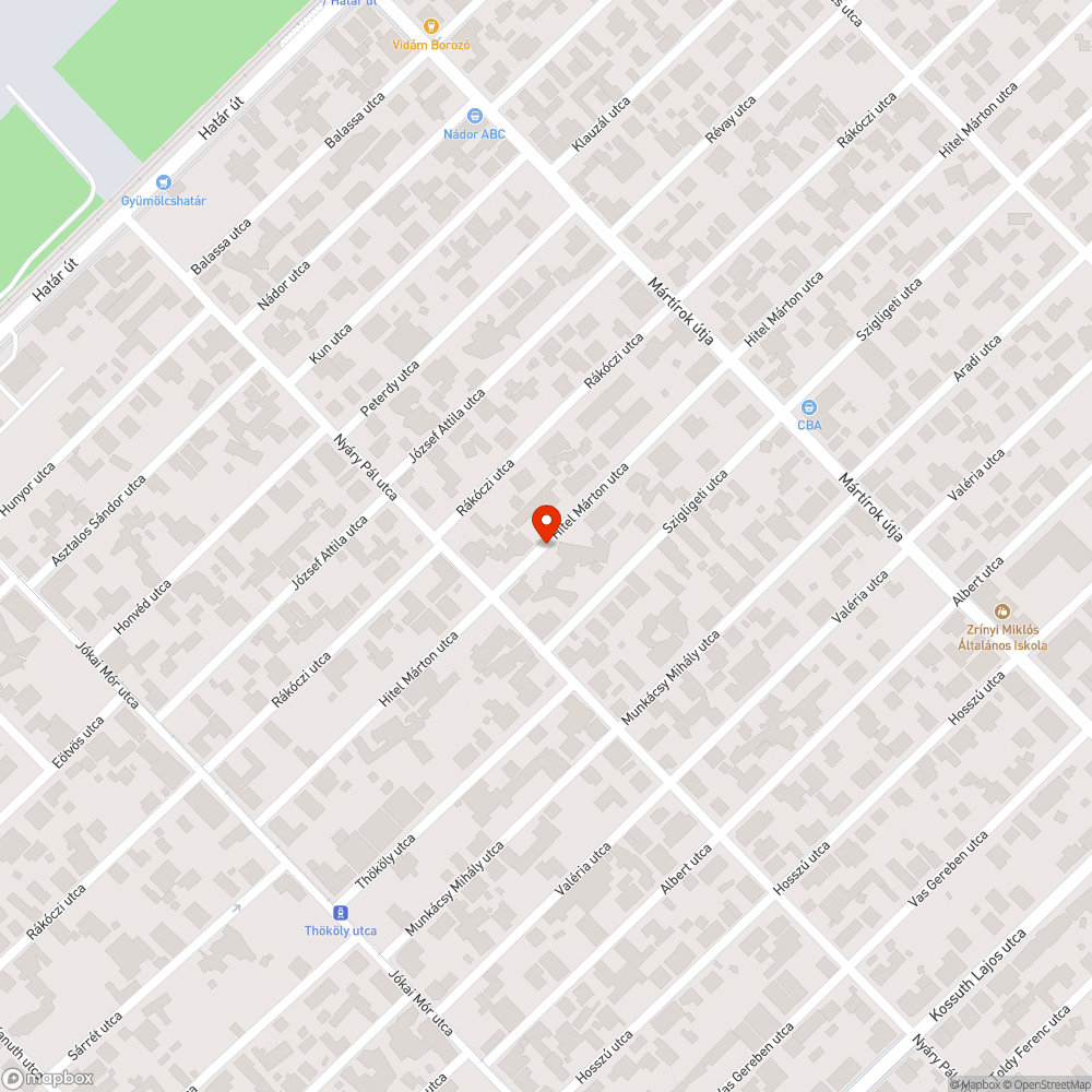 Bálványfa közműoszlop közelében bejelentés helye