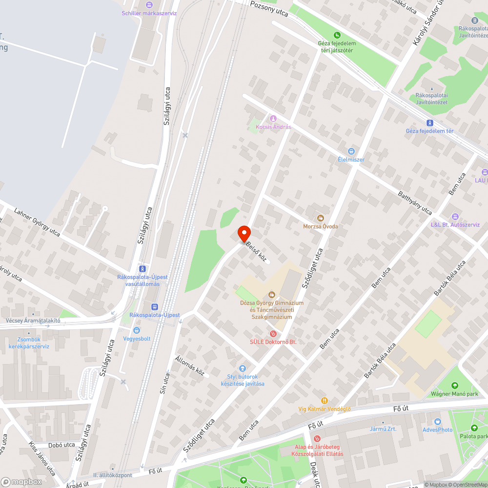 Külföldi rendszámú elhagyott jármű bejelentés helye