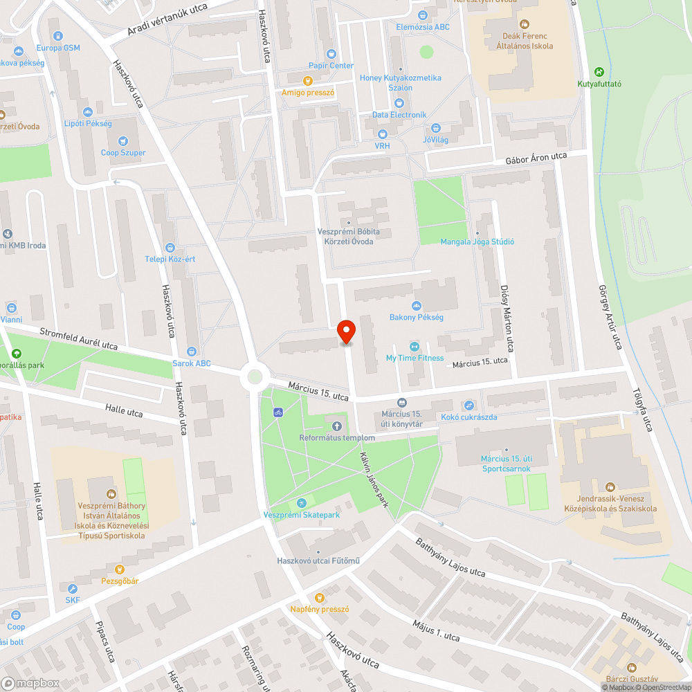 Magára hagyott autó bejelentés helye